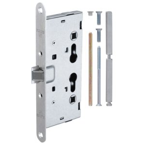 Замок врезной Fuaro AP.C-65.72-0433 FL-0433 для противопожарной двери под цилиндр никель