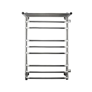 Полотенцесушитель водяной Indigo Brace 800х500 мм лесенка с боковым подключением 600 мм справа с полкой хром