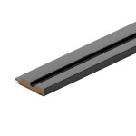 Профиль финишный для реечных МДФ панелей 77х16х2700 мм black lead рейка