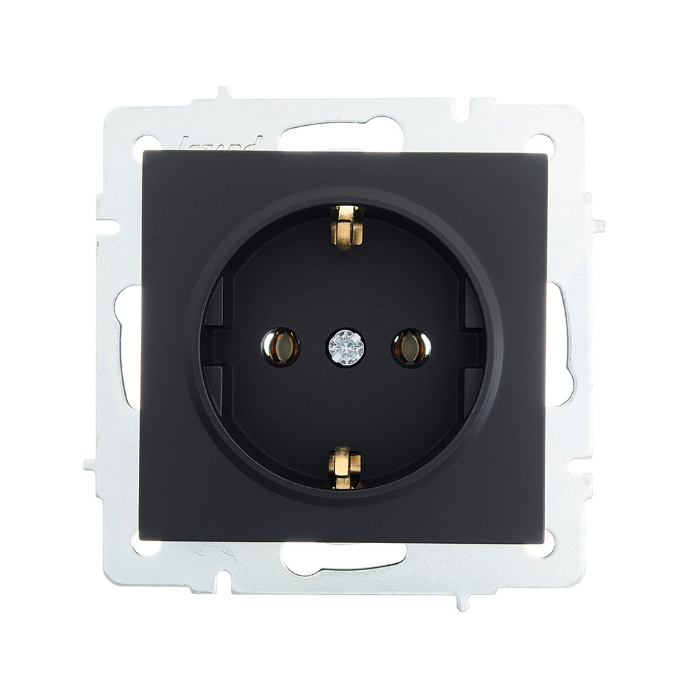 original-37073.jpg Розетка Lezard Vesna встраиваемая черный бархат (742-4288-122B) — изображение 1