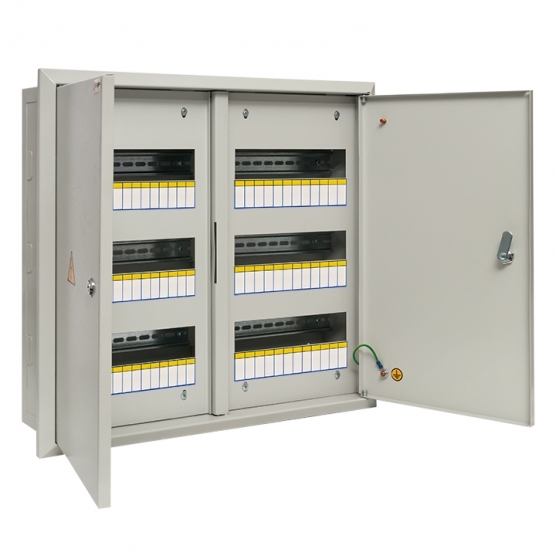 original-37147.jpg Щит распределительный встраиваемый EKF PROxima ЩРВ-72 металлический IP31 520х605х120 мм 72 модуля с замком — изображение 1