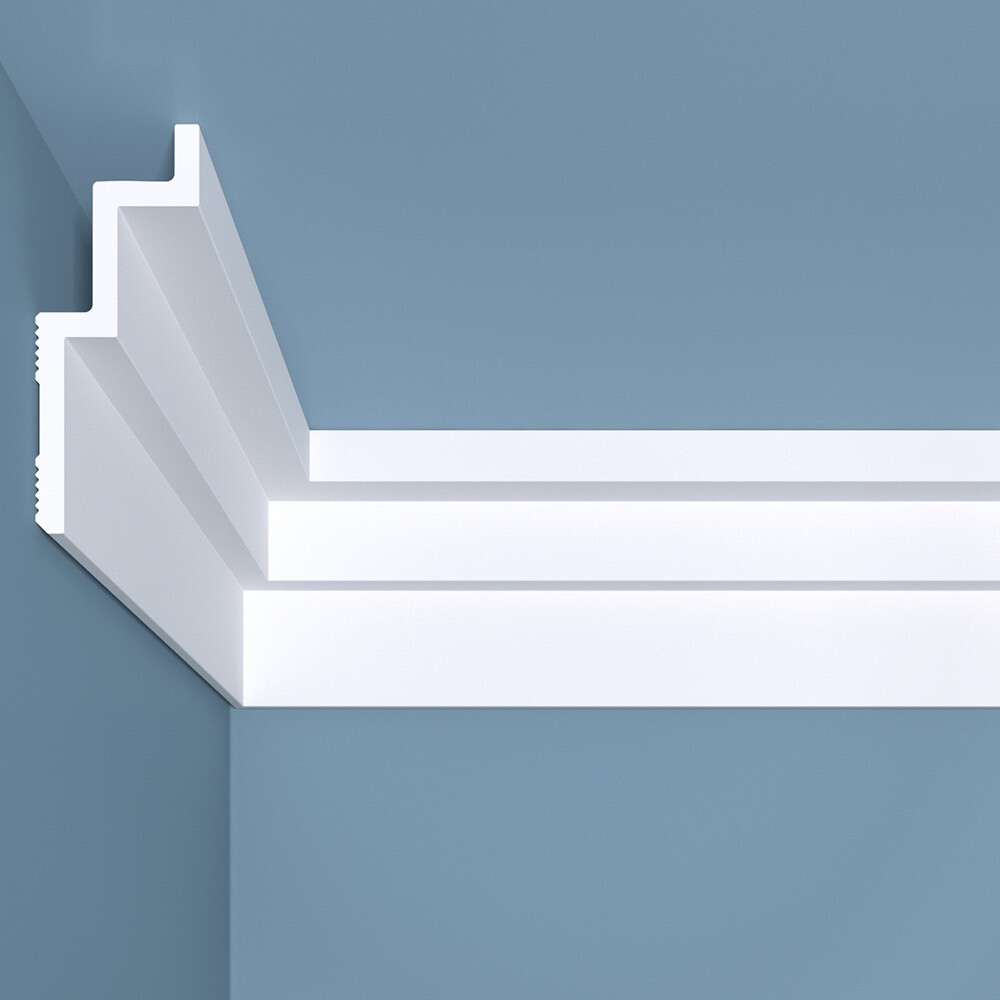 original-37153.jpg Плинтус потолочный из экополимера ударопрочный 40х100х2000 мм Bello Deco XPS К13H — изображение 1