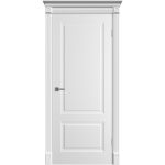 Дверь межкомнатная Норра 2 700х2000 мм эмаль белая глухая с замком и петлями