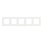 Рамка Simon 24 Harmonie пятиместная белая (2400650-030)