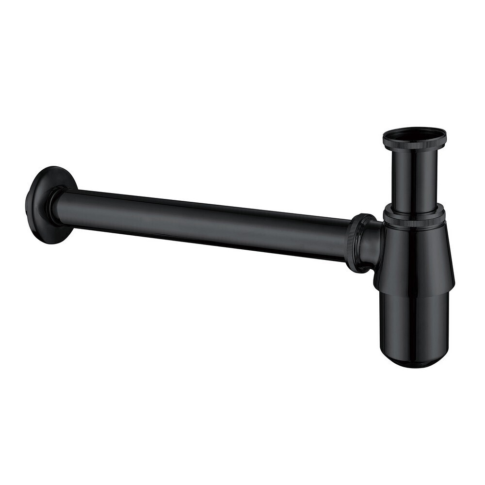 original-37238.jpg Сифон для раковины Abber 1 1/4х32 мм без выпуска с соединением 32 мм черный матовый (AF0032B) — изображение 1