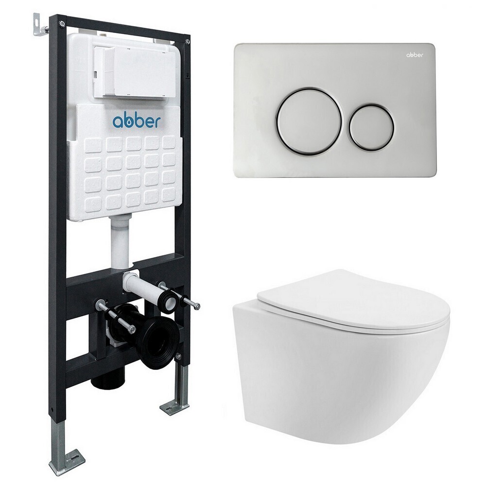 original-37269.jpg Комплект инсталляции Abber с унитазом Bequem с кнопкой хром и сиденьем микролифт (AC1100T-AC0105-AC0121) — изображение 1