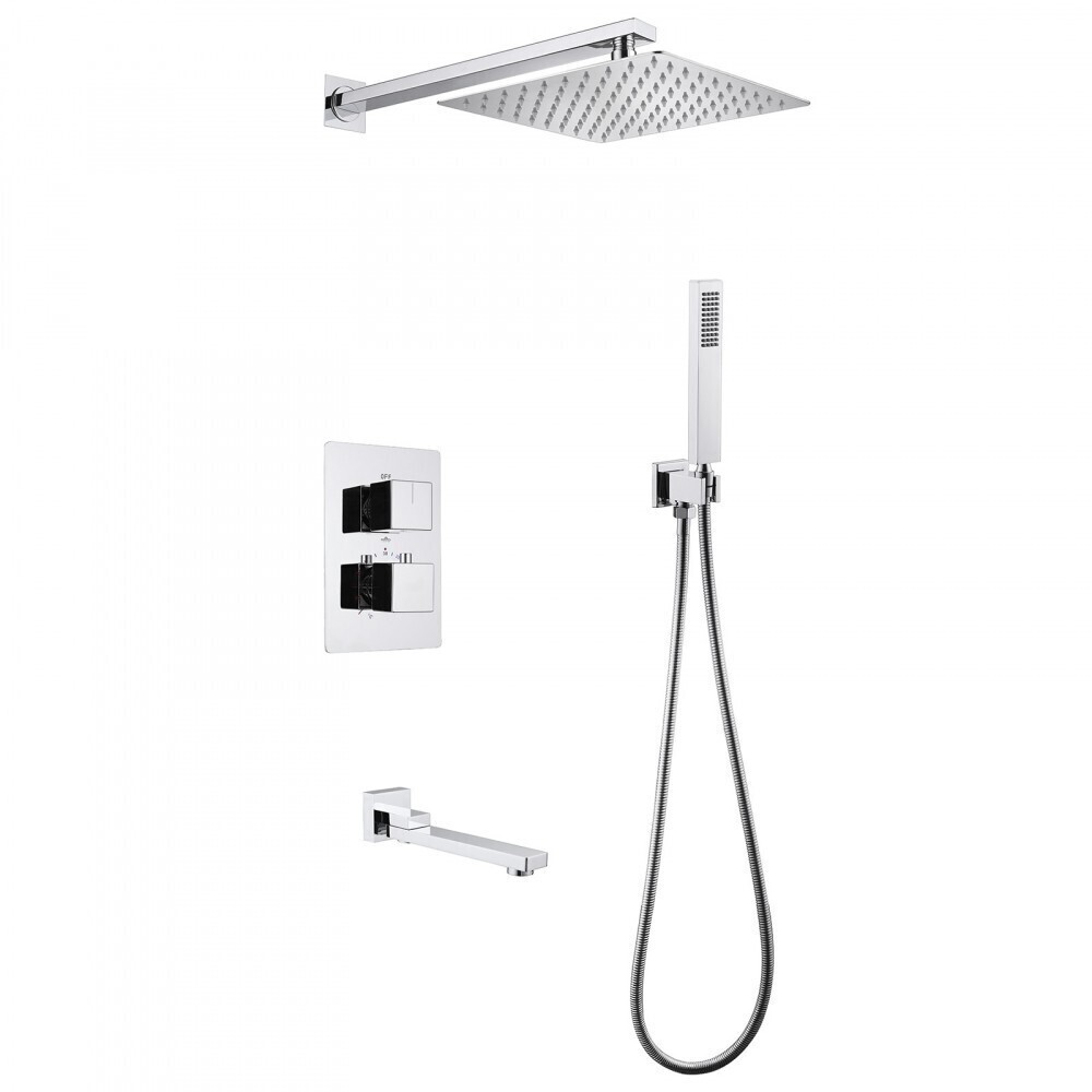 original-37273.jpg Душевая система Abber Daheim встраиваемая с верхним душем с лейкой со смесителем хром (AF8250) — изображение 1