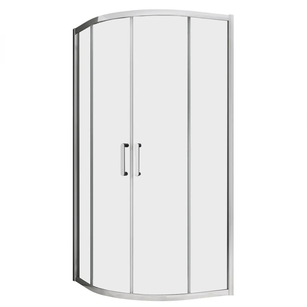 original-37320.jpg Душевой уголок Abber Schwarzer Diamant хром 90х90х195 см полукруг стекло прозрачное 6 мм (AG01090) — изображение 1