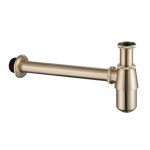 Сифон для раковины Abber 1 1/4х32 мм без выпуска с соединением 32 мм золото матовое (AF0032G)