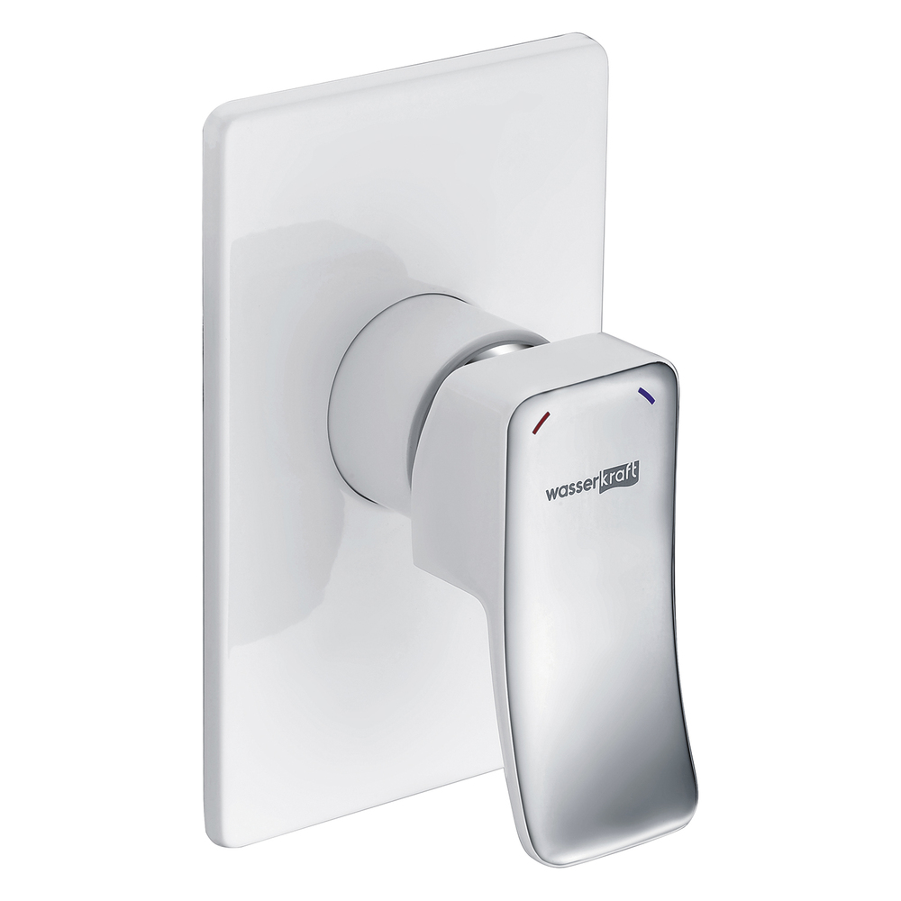 original-37487.jpg Смеситель для душа встраиваемый WasserKraft Aller однорычажный белый/хром (10651W) — изображение 1