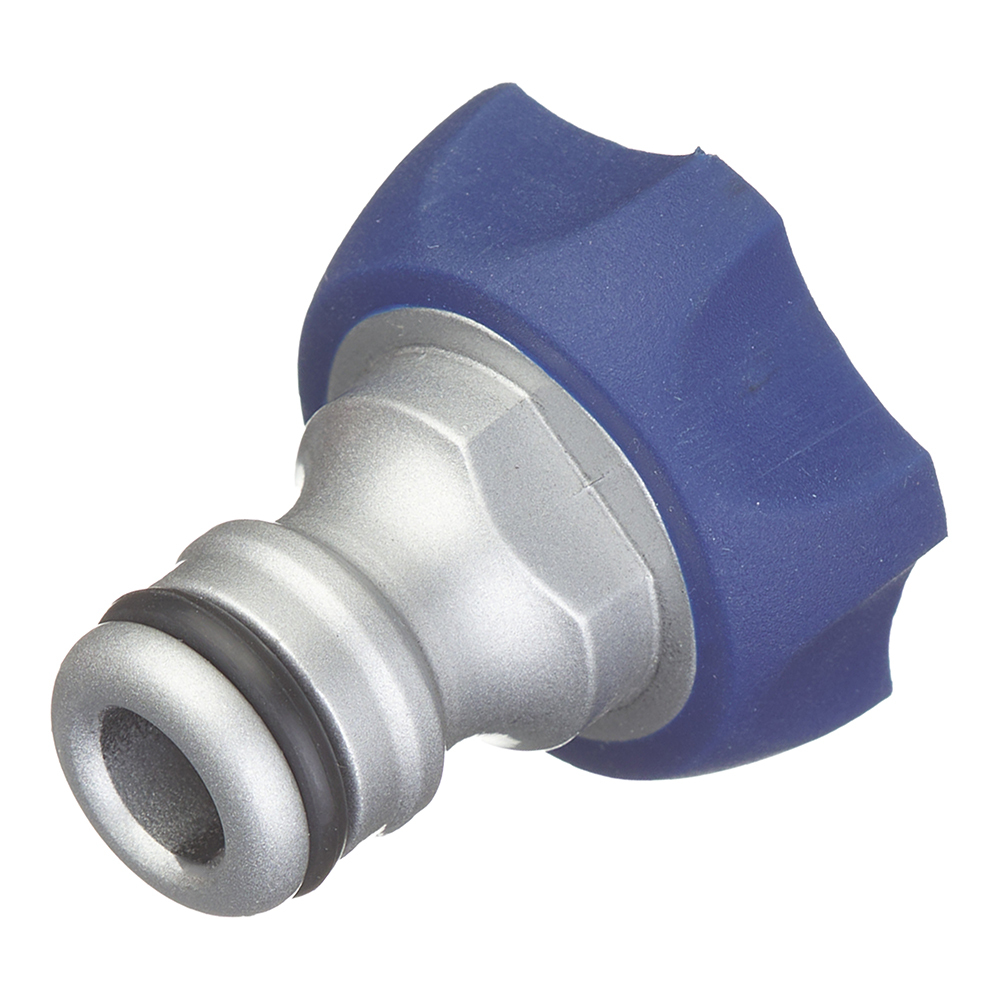 original-37569.jpg Штуцер 1/2 для подключения шланга с краном Green Apple внутренняя резьба алюминиевый (Б0003111) — изображение 1