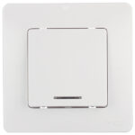 Выключатель Systeme Electric Blanca одноклавишный встраиваемый белый с подсветкой (BLNVS010111)