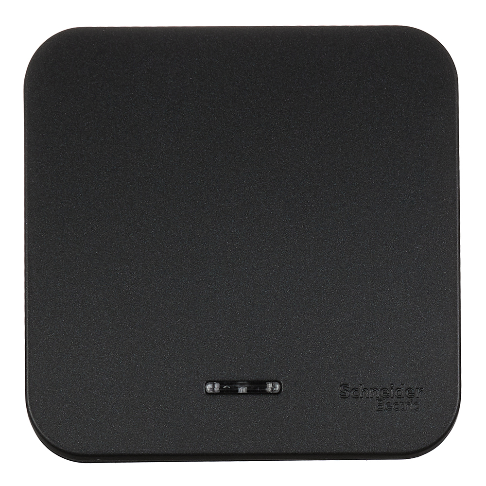 original-3775.jpg Выключатель Systeme Electric Blanca одноклавишный накладной антрацит с подсветкой (BLNVA101116) — изображение 1