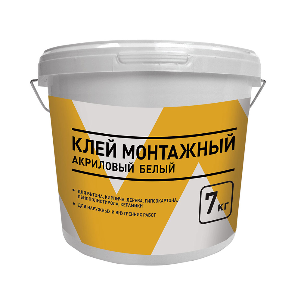 original-3785.jpg Клей монтажный акриловый белый 7 кг ведро — изображение 1