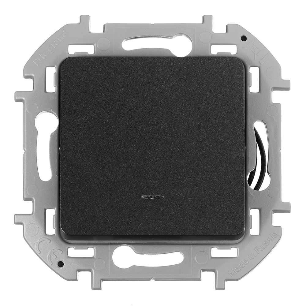 original-3788.jpg Выключатель Legrand Inspiria одноклавишный встраиваемый антрацит с подсветкой (673613) — изображение 1