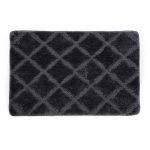 Коврик для ванной серый 90х60 см WasserKraft Lippe (BM-6512)