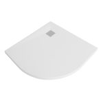 Поддон WasserKraft Main cтеклопластик 90х90х2,6 см полукруг белый низкий (41T01)