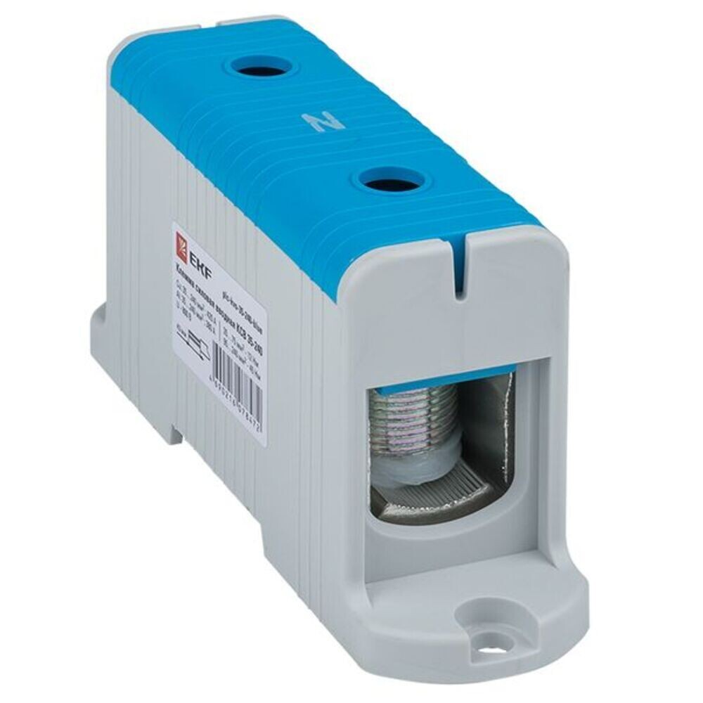 original-3883.jpg Клемма силовая одинарная EKF PROxima 35-240 кв.мм 800 В вводная синяя (plc-kvs-35-240-blue) — изображение 1