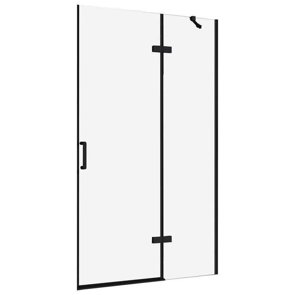 original-394.jpg Душевая дверь Abber Zart стекло прозрачное 100х195 см профиль черный 6 мм распашная (AG08100B) — изображение 1