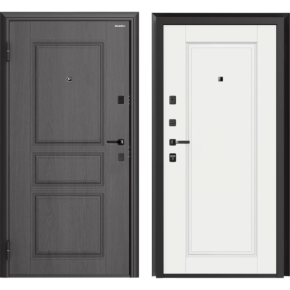 original-3994.jpg Дверь входная DoorHan Премиум Квадро левая вуддуб графит - малибу белый 980х2050 мм — изображение 1