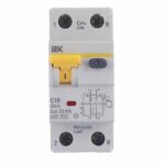 Автомат дифференциальный IEK Karat АВДТ-32 16А 1P+N тип A 30 мА 6 кА (MAD22-5-016-C-30)