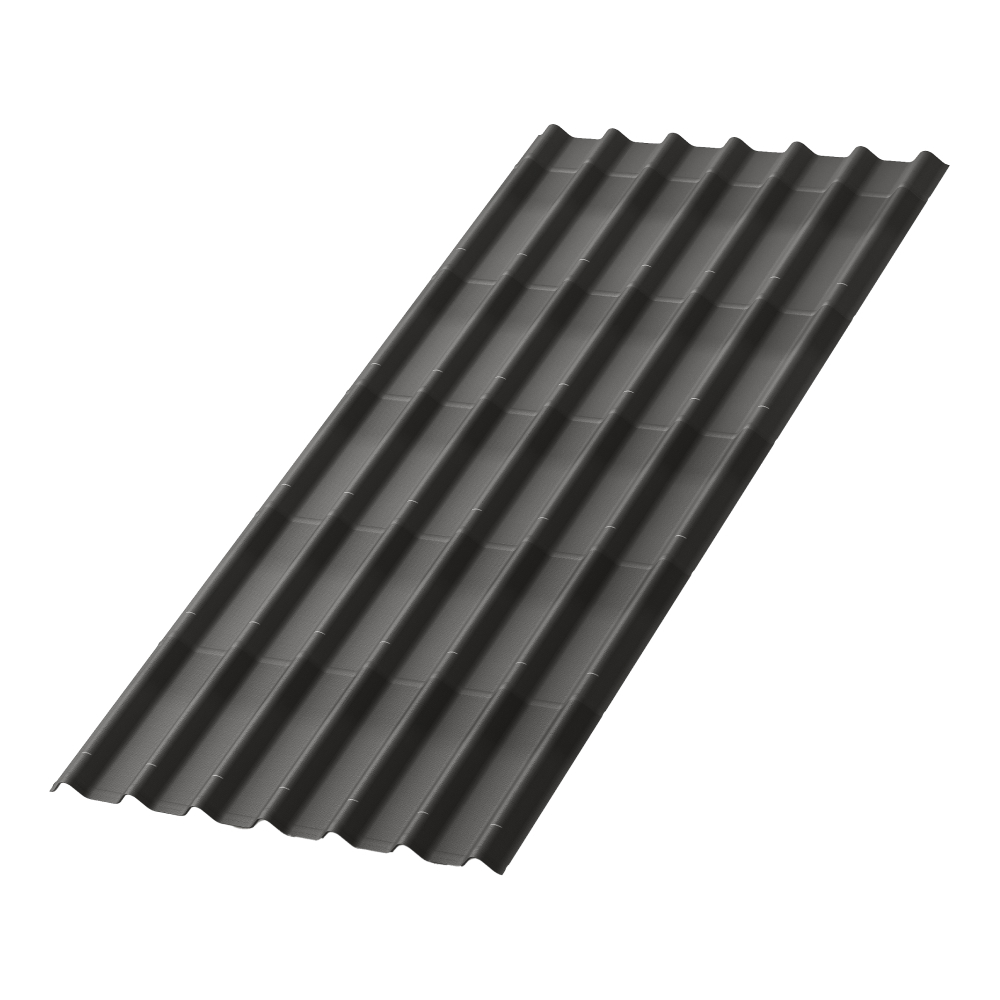 original-402.jpg Лист волнистый Ондулин графит черепица 1,95х0,96 м 3,3 мм усиленный — изображение 1