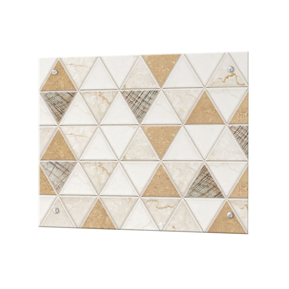 original-403.jpg Панель стеновая закаленное стекло для кухни 500х600х4 мм треугольная плитка — изображение 1