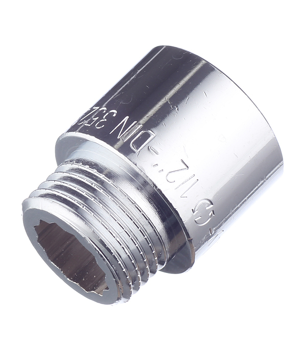 original-410.jpg Удлинитель Stout 20 мм х 1/2 ВР(г) х 1/2 НР(ш) латунный (SFT-0002-001220) — изображение 1