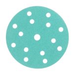 Диск шлифовальный КМ Green Film d150 мм P120 на липучку пленочная основа (5 шт.)