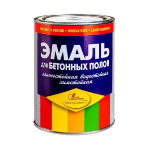 Эмаль Новбытхим для бетонных полов серая полуматовая 1 л