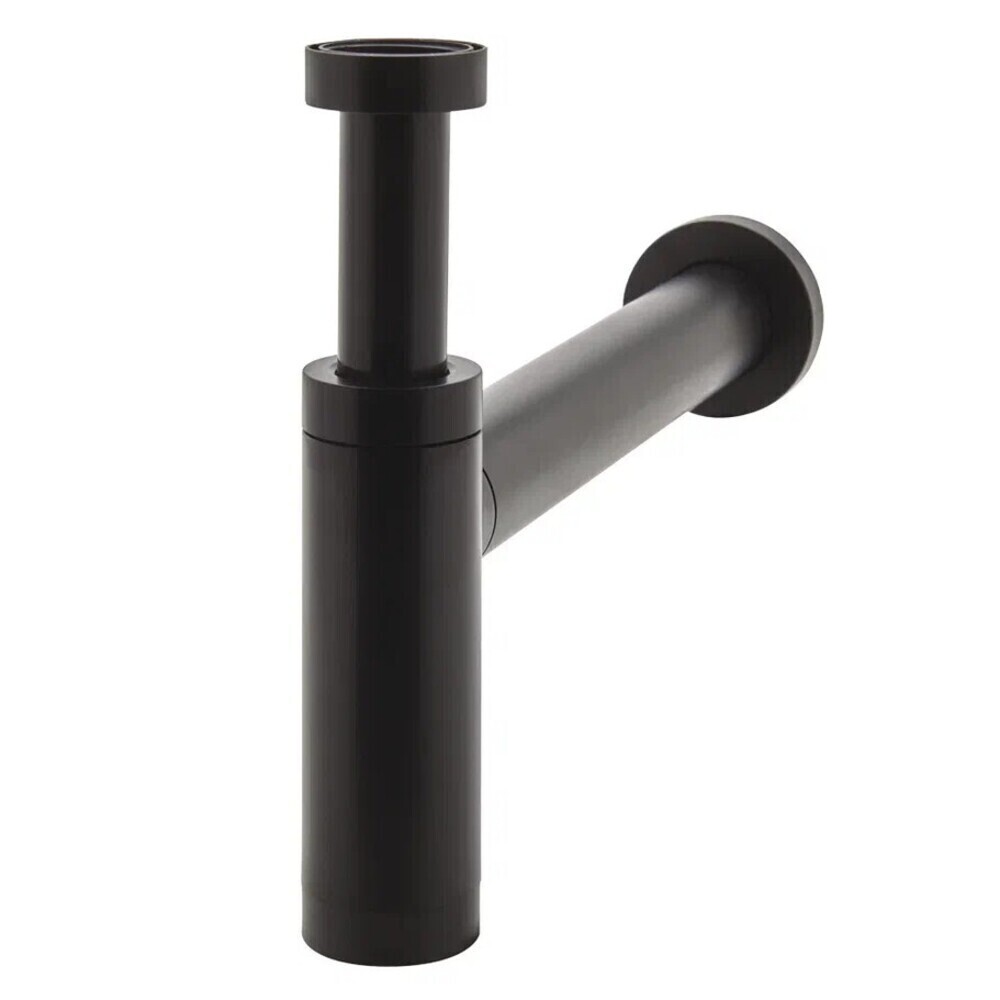 original-4311.jpg Сифон для раковины Wirquin Black Touch 1 1/4х32 мм без выпуска с соединением 40 мм черный (30724757) — изображение 1