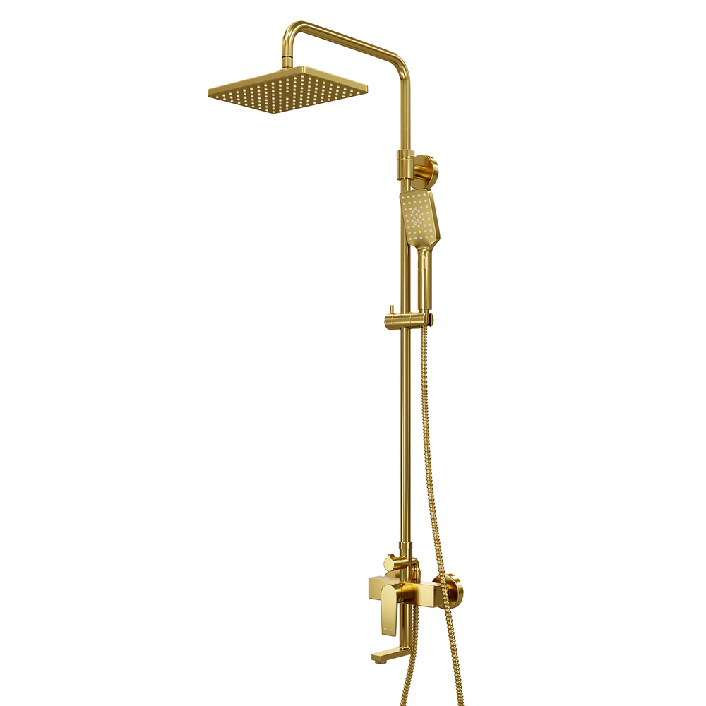 original-4333.jpg Душевая система WasserKraft с верхним душем с лейкой со смесителем золото (A15501) — изображение 1