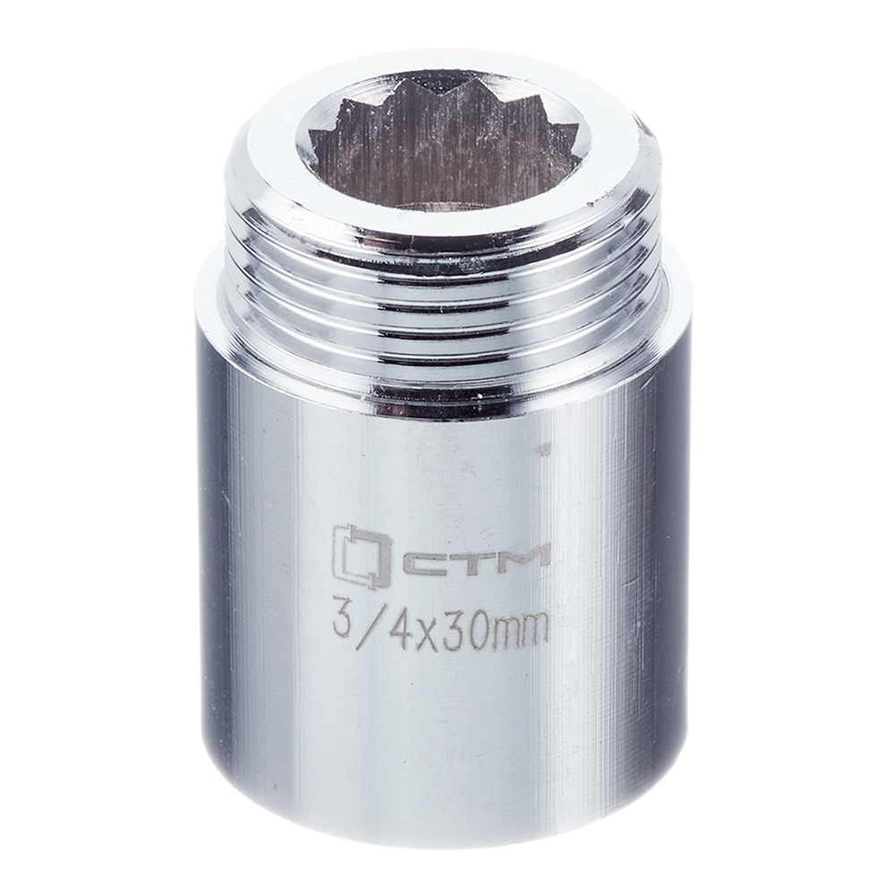 original-4336.jpg Удлинитель 30 мм х 3/4 ВР(г) х 3/4 НР(ш) латунный — изображение 1