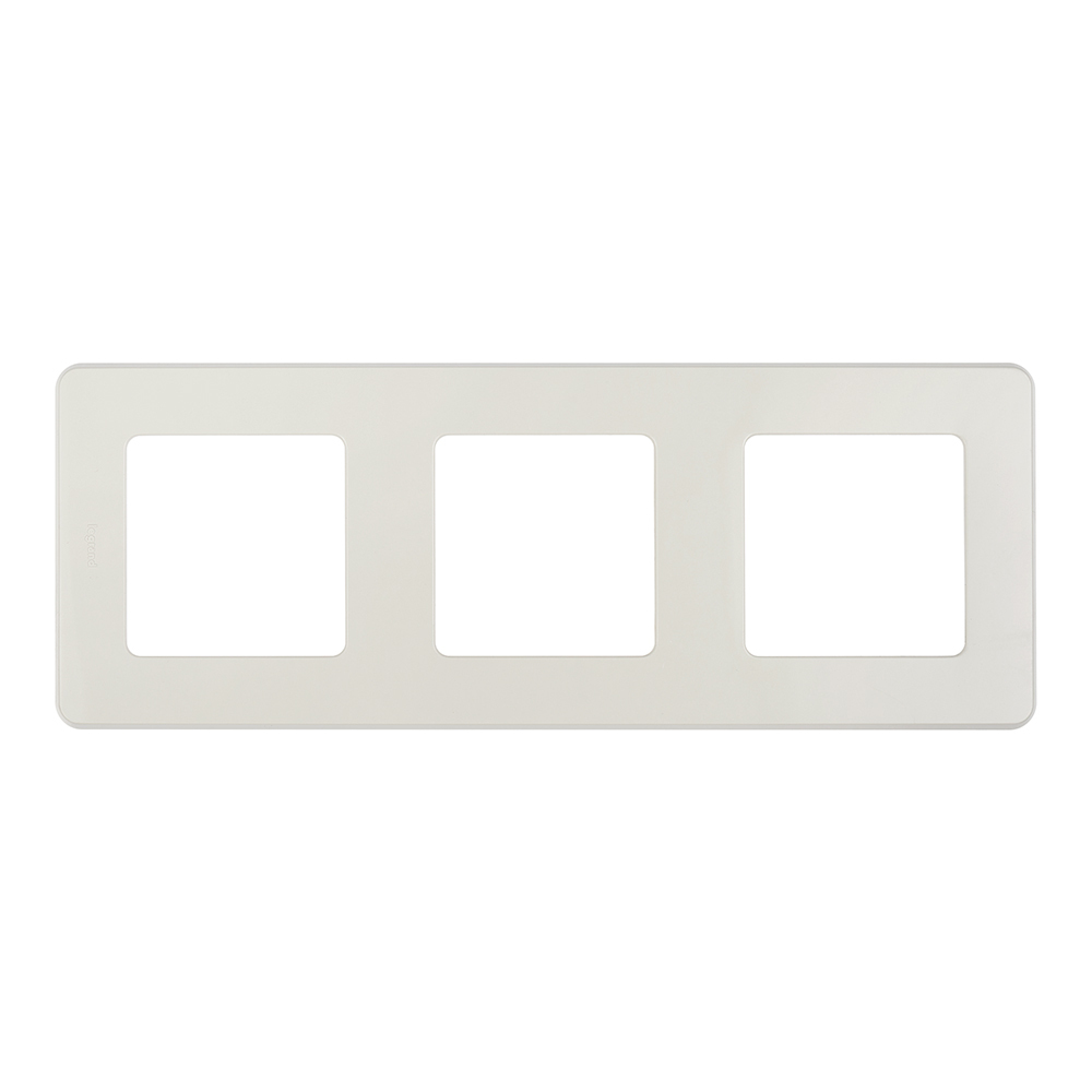 original-4419.jpg Рамка Legrand Inspiria трехместная слоновая кость (673951) — изображение 1