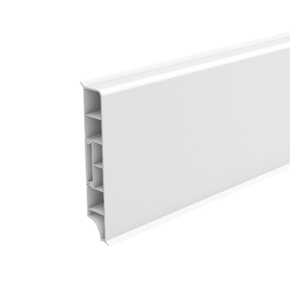 original-4470.jpg Плинтус ПВХ напольный Ideal Дюра 80 мм белый 2200 мм прямоугольный — изображение 1