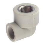 Угол полипропиленовый FV-Plast комбинированный 20 мм х 1/2 ВР(г) (218020)