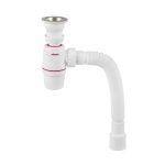 Сифон для мойки Wirquin Neo 1 1/2х40/50 мм с выпуском d70 мм с соединением 40/50 мм (30987067)