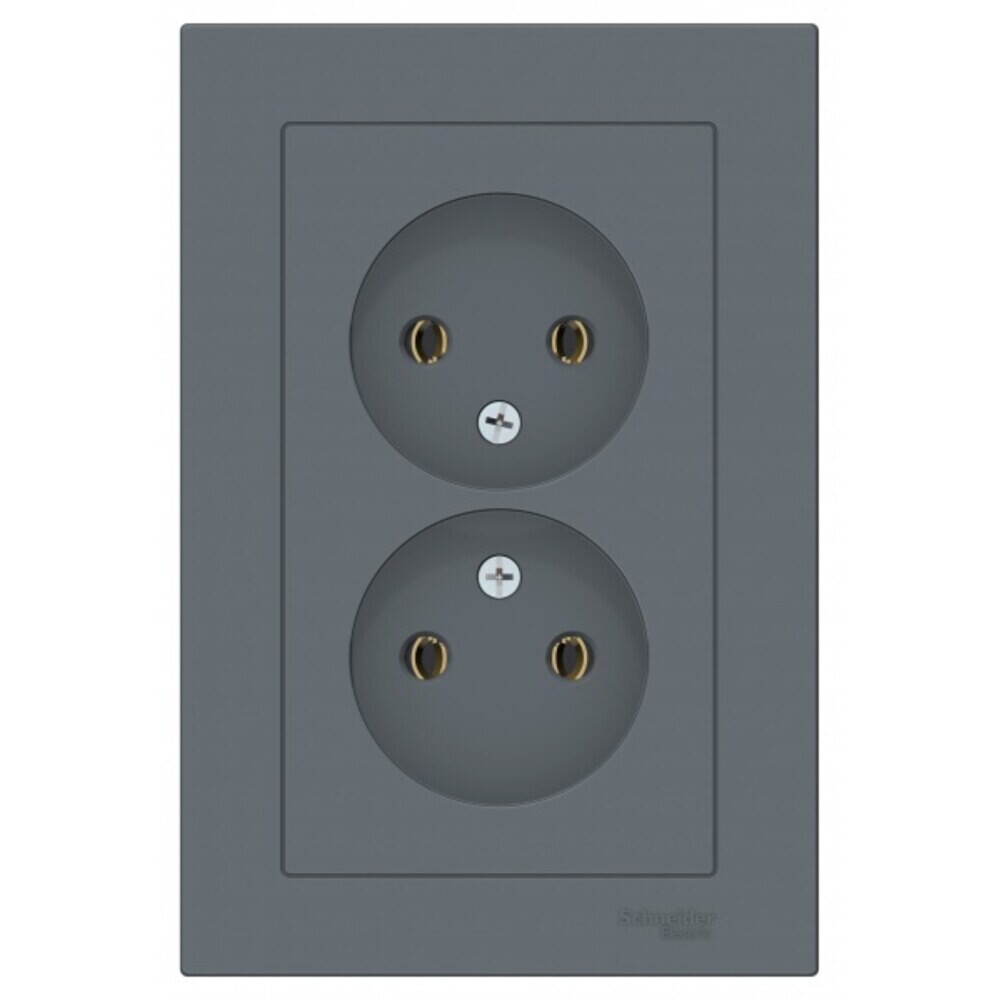 original-4602.jpg Розетка Systeme Electric AtlasDesign встраиваемая грифель (ATN000720) — изображение 1