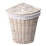 Корзина для белья WasserKraft Vils 320х320х450 мм 33,9 л белая (WB-560-M)