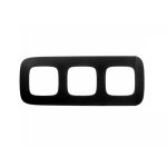 Рамка Legrand Valena Allure трехместная черная сталь (754293)