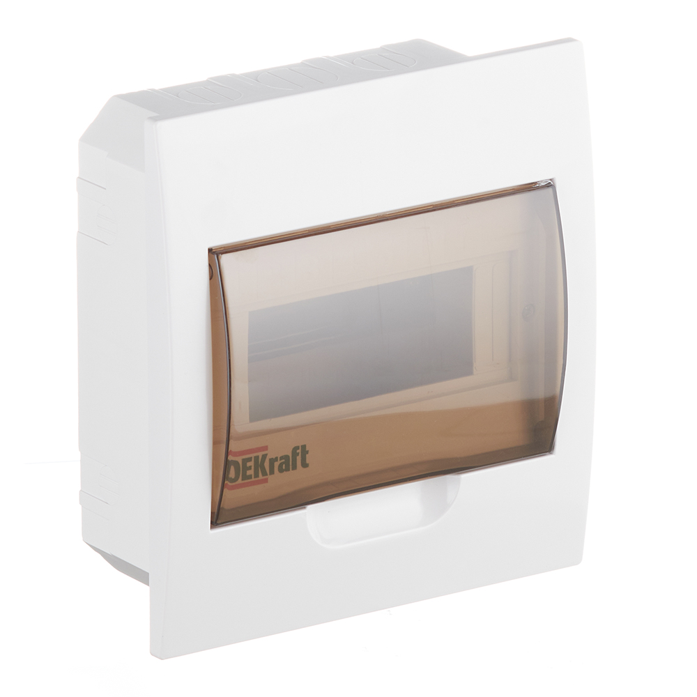 original-4934.jpg Щит распределительный встраиваемый Dekraft ЩРВ-П-8 пластиковый IP41 220х200х90 мм 8 модулей — изображение 1