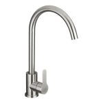 Смеситель для кухни Corsa Deco Creek сталь с высоким изливом однорычажный (966373)