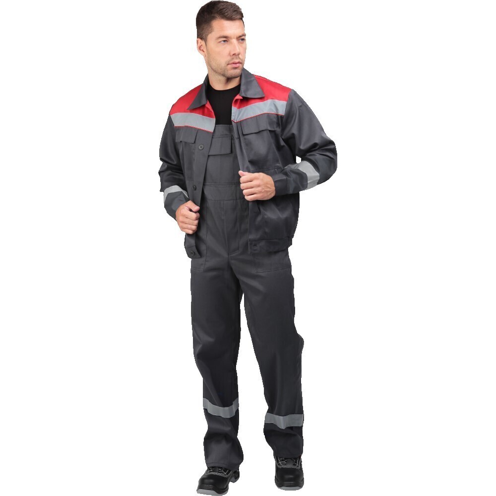 original-4953.jpg Костюм мужской рабочий ГК Спецобъединение Мастер Люкс 48-50 рост 182-188 см красный/серый — изображение 1