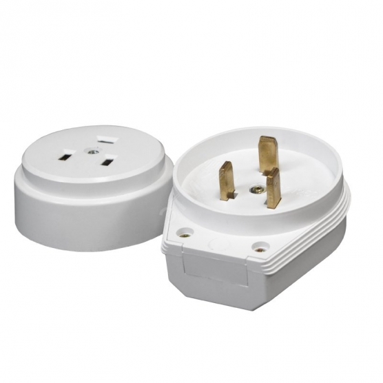 original-4990.jpg Комплект для подключения электроплит PROxima открытая установка с заземлением 2P+PE IP20 белый (AS-250-O-01) — изображение 1