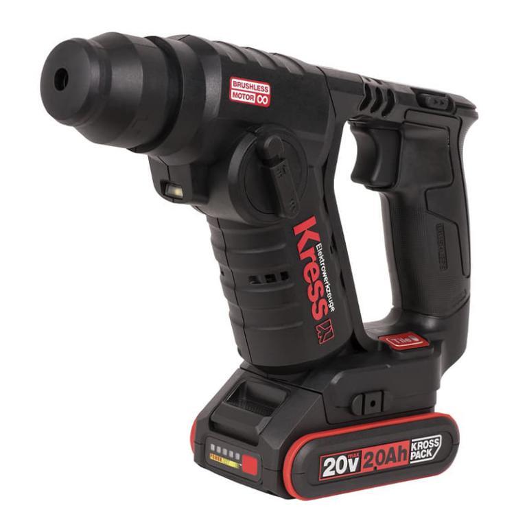original-5009.jpg Перфоратор аккумуляторный Kress 20 В 1,7 Дж 2Ач Li-Ion SDS-plus 2 АКБ и ЗУ (KU380) — изображение 1
