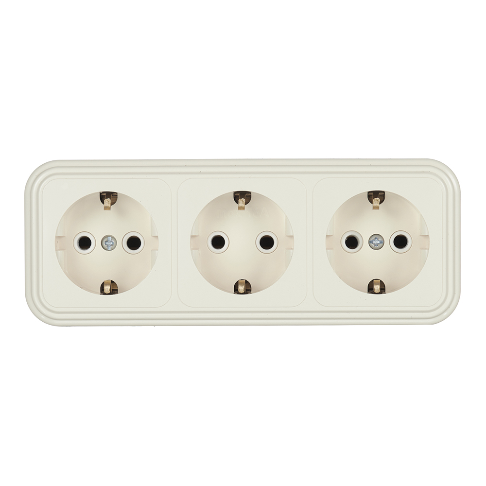 original-5015.jpg Розетка Svet накладная бежевая (0215-00841) — изображение 1