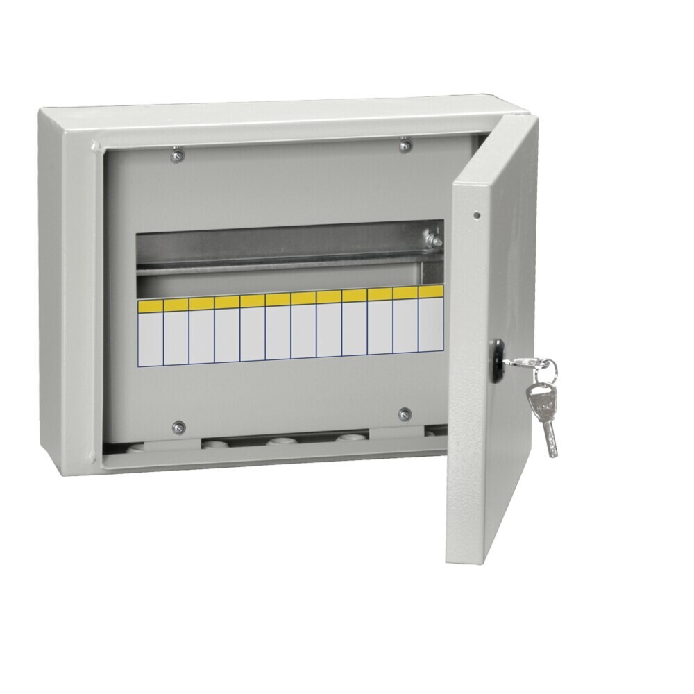 original-5081.jpg Щит распределительный навесной IEK Titan 3 ЩРН-12 металлический IP54 240х330х120 мм 12 модулей — изображение 1