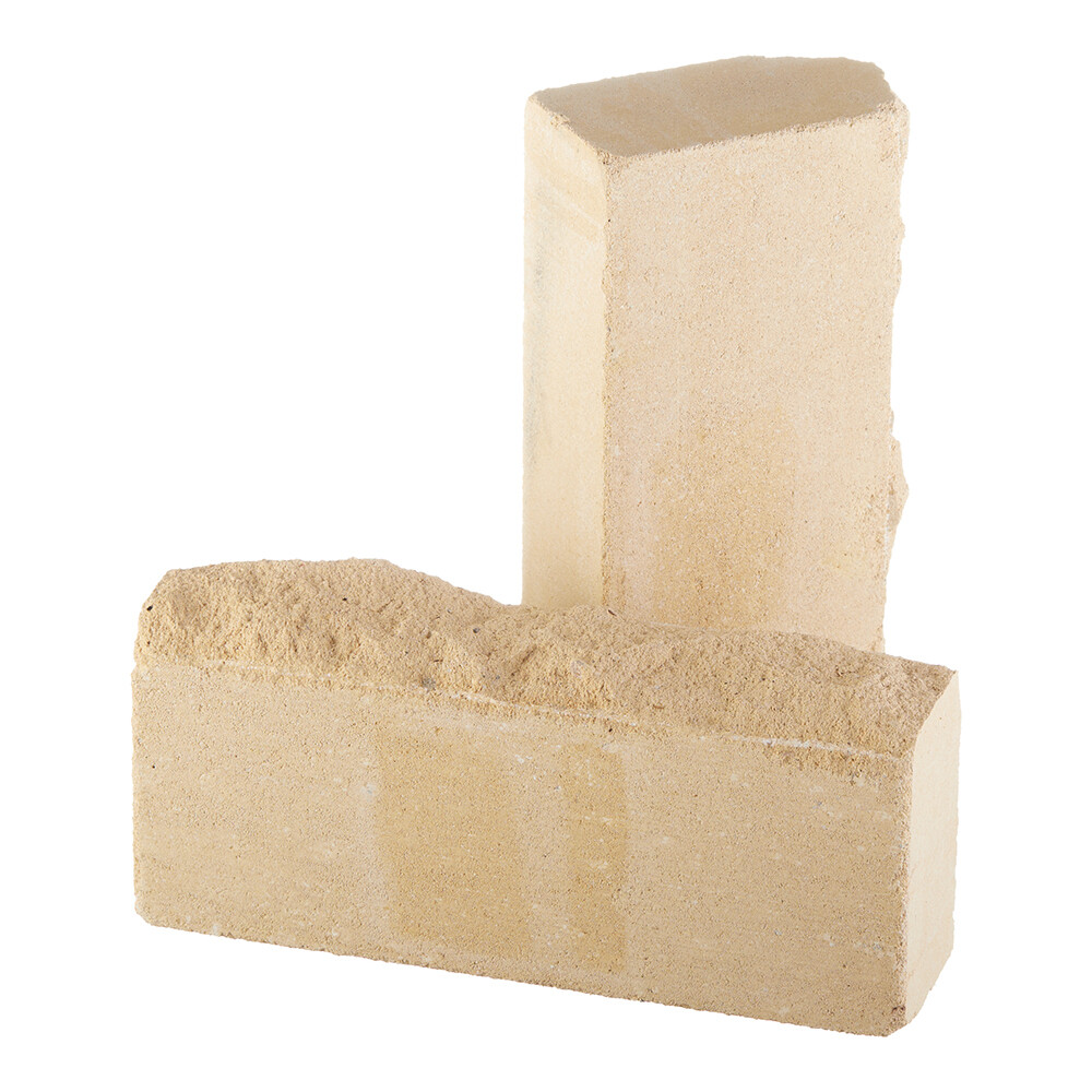 original-5100.jpg Кирпич облицовочный силикатный полнотелый желтый антик рустированный с ложка М150 250х110х65 мм 0,7 NF БЗСК — изображение 1