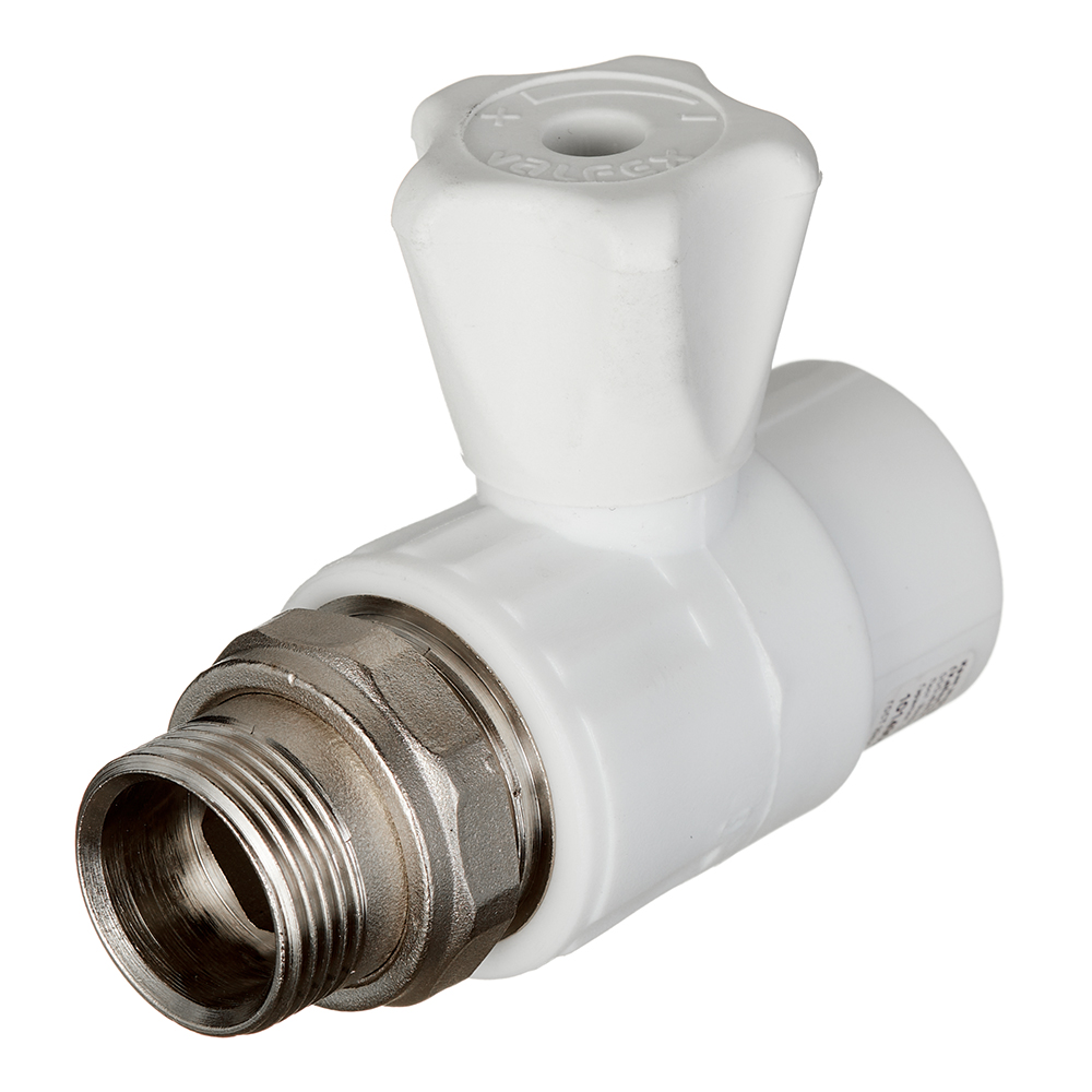 original-5133.jpg Кран шаровой полипропиленовый Valfex 25 мм х 3/4 НР(ш) с американкой прямой (10149025П) — изображение 1