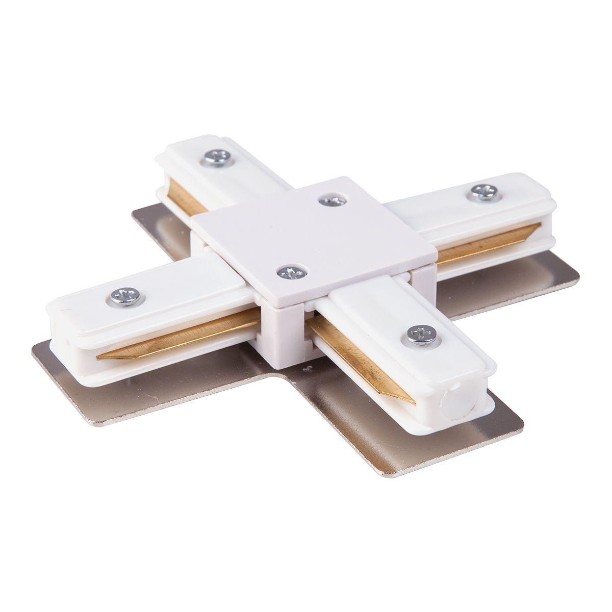 original-533.jpg Коннектор для однофазного шинопровода Х-образный Elektrostandard Track Rail WH Surface белый (a039585) — изображение 1